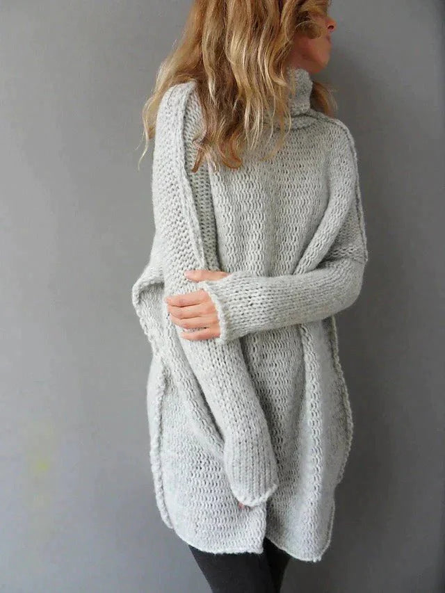 Pull long en maille chaude