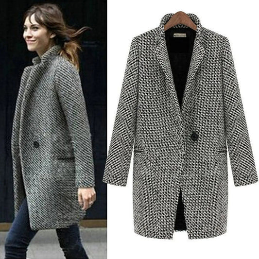 Manteau En Lain Élégant