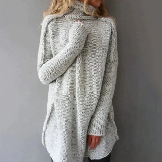 Pull long en maille chaude